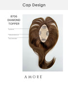 Diamond TP | Monofilament Remy Human Hair Topper by Amore