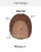 Easy Top 14 inch | Monofilament Human Hair Topper by TressAllure