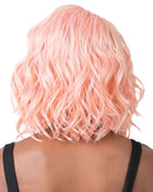 Swiss Lace Glanage in Peach