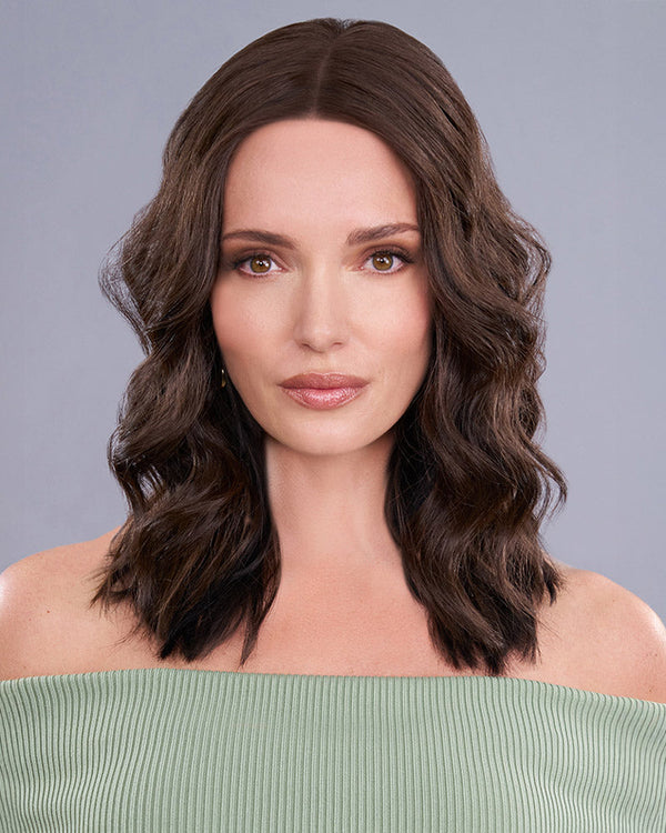 Top Trend Lace HD Wavy 14 inch | Lace Front & Monofilament Synthetic Hair Topper by Jon Renau