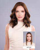 Top Form Lace HH 14 inch | Lace Front & Monofilament Remy Human Hair Topper by Jon Renau
