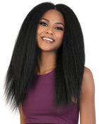HBL 134Sea | Lace Front Human Hair Blend Wig by Motown Tress