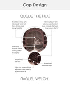 Queue The Hue | Lace Front & Monofilament Top Synthetic Wig by Raquel Welch
