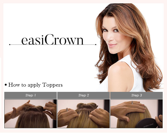 New JON RENAU EasiCrown Toppers | Wiglets &#8211; How to apply Toppers!