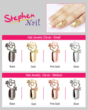 Nail Jewelry Clover (M-Gold)