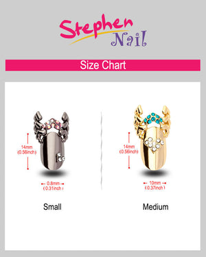 Nail Jewelry Wing (M-Silver)