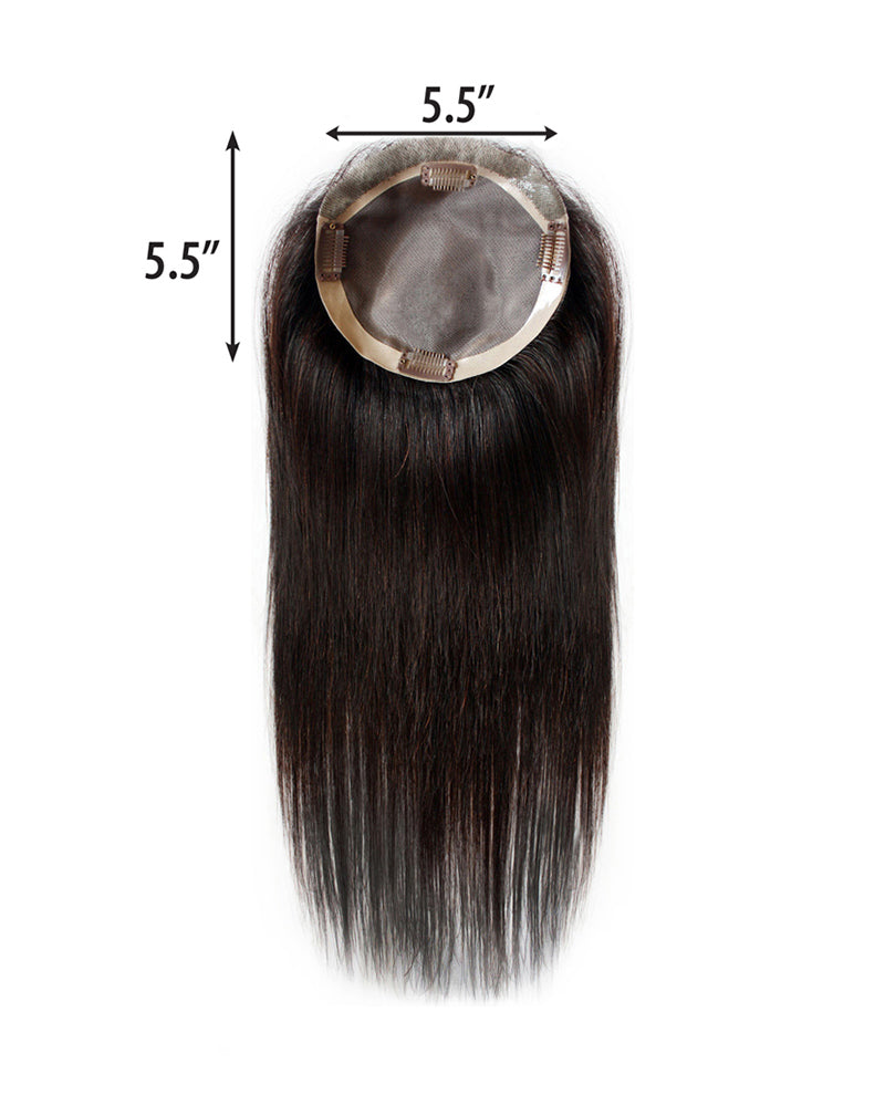 TP Illusion | Monofilament Remy Human Hair Topper by Elegante