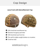 Petite Easton | Lace Front & Monofilament Top Synthetic Wig by Estetica