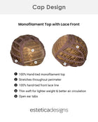 Locklan | Lace Front & Monofilament Top Synthetic Wig by Estetica