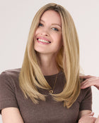 Barely There Straight 16 inch | Monofilament Synthetic Hair Topper by Envy