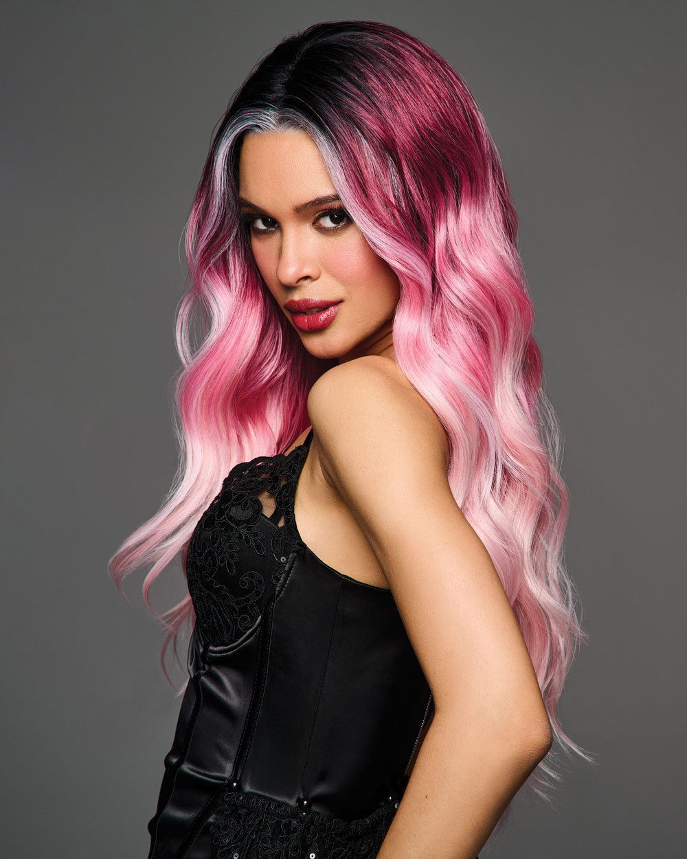 Bubblegum Babe | Lace Front & Monofilament Part Synthetic Wig by Hairdo