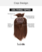 Side Fringe Topper | Monofilament Part Synthetic Hair by Hairdo