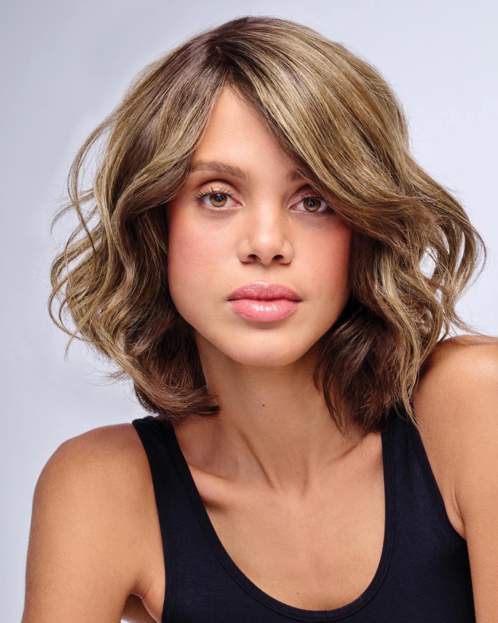 10 inch Au Naturel Waves Topper | Monofilament Part Synthetic Hair by Hairdo