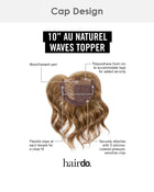 10 inch Au Naturel Waves Topper | Monofilament Part Synthetic Hair by Hairdo
