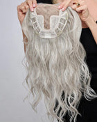 16 inch Au Naturel Waves Topper | Monofilament Part Synthetic Hair by Hairdo