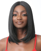 BFF Lace Natural Straight 14 | Lace Front & Lace Part Synthetic Wig by It's a Wig
