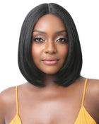 BFF Lace Natural Straight Bob 12 | Lace Front & Lace Part Synthetic Wig by It's a Wig