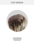 Top Smart Wavy 18 inch (Exclusive) | Lace Front & Monofilament Synthetic Hair Topper by Jon Renau