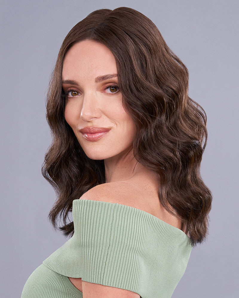 Top Trend Lace HD Wavy 14 inch | Lace Front & Monofilament Synthetic Hair Topper by Jon Renau