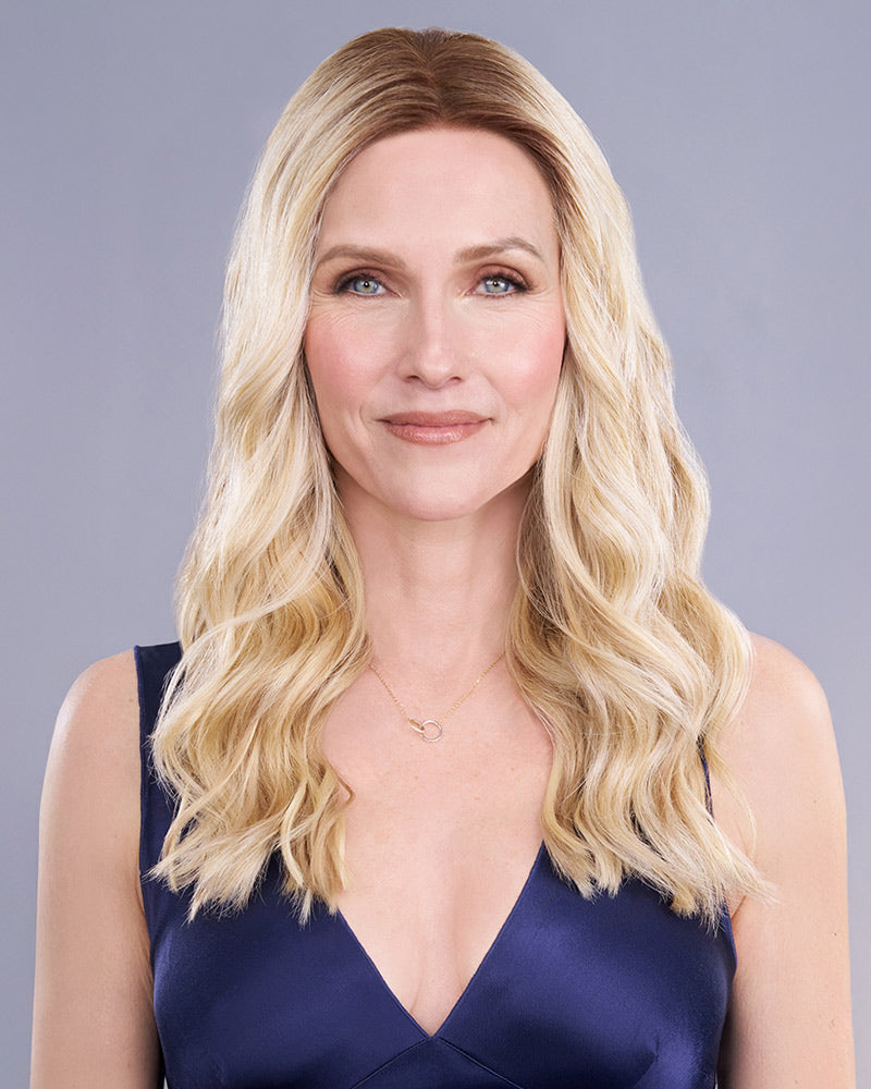 Top Trend Lace HD Wavy 18 inch | Lace Front & Monofilament Synthetic Hair Topper by Jon Renau