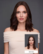 EasiPart Medium HH 14 inch | Monofilament Remy Human Hair Topper by Jon Renau