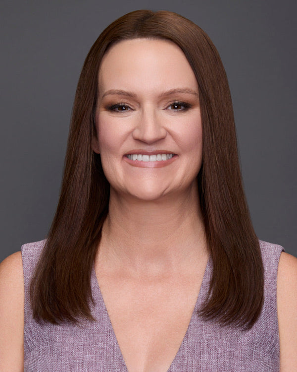 EasiPart XL Wide HH 14 inch | Monofilament Remy Human Hair Topper by Jon Renau