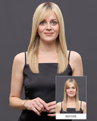 EasiTop Lite Petite HH 14 inch | Monofilament Human Hair Topper by Jon Renau