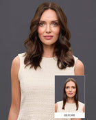EasiTop Lite Long HH 14 inch | Monofilament Human Hair Topper by Jon Renau