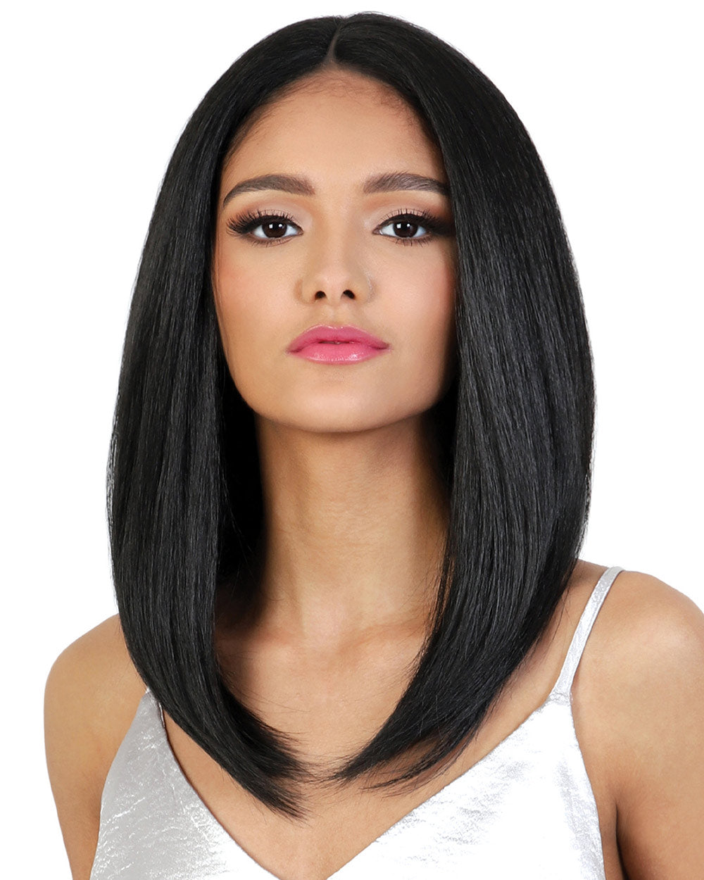 HBL Fancy | Lace Front & Lace Part Human Hair Blend Wig by Motown Tress