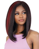 HBL Selina | Lace Front & Lace Part Human Hair Blend Wig by Motown Tress