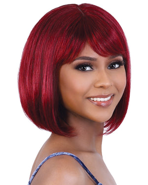 HRCL Que11 | Lace Crown Part Remy Human Hair Wig by Motown Tress