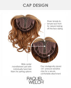 Crave The Wave | Lace Front & Monofilament Part Synthetic Hair Topper by Raquel Welch