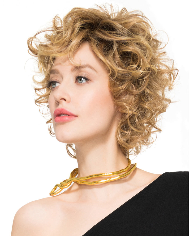 Delight / Soft Curl | Lace Front & Monofilament Top Synthetic Wig by TressAllure